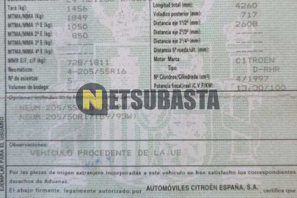 Citroën C4 2.0 HDi 2005