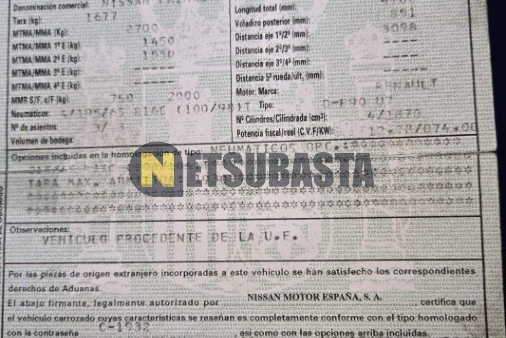 Nissan Primastar 1.9 dCi 2005