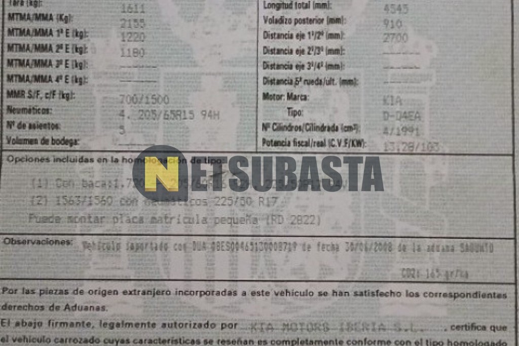 Kia Carens 2.0 CRDi 2010