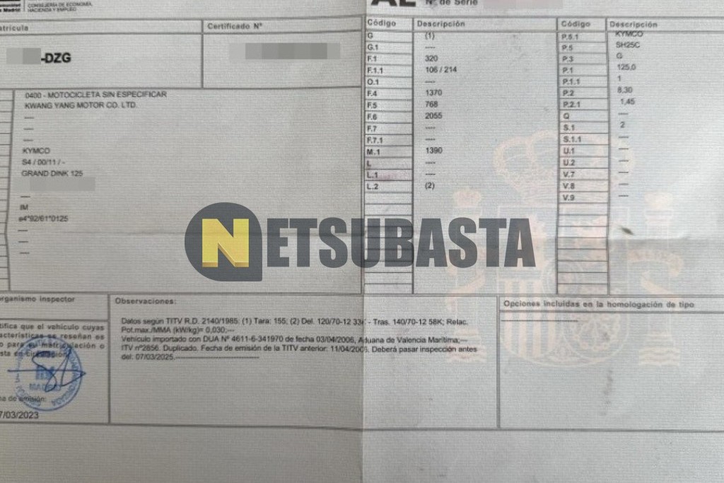 Kymco Grand Dink 125 2006