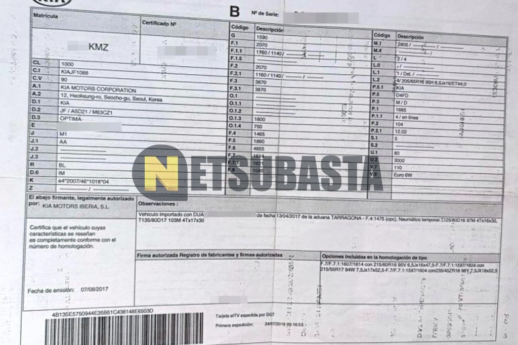 Kia Optima 1.7 CRDi 2018