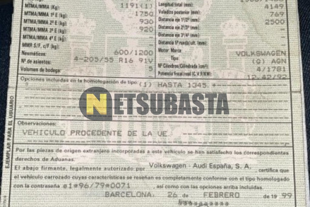 Volkswagen Golf 1.8 1999