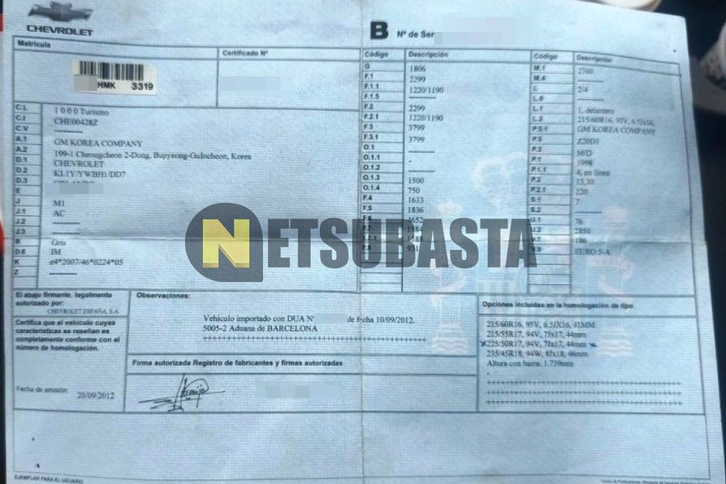 Chevrolet Orlando 2.0 VCDi Aut. 2012