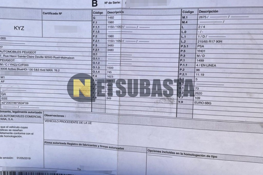 Peugeot 3008 1.5 BlueHDi 2019