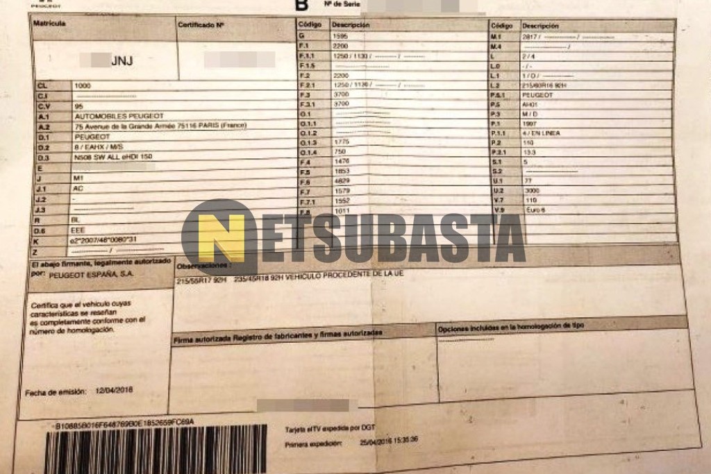 Peugeot 508 SW 2.0 BlueHDi 2016