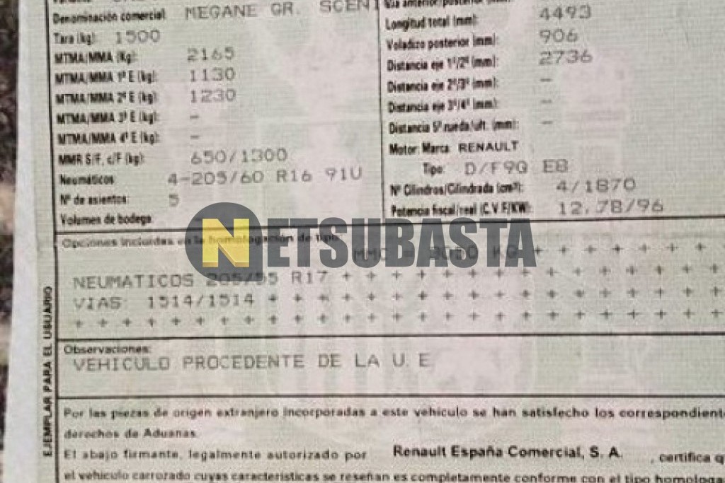 Renault Grand Scenic 1.9 dCi 7 plazas 2007