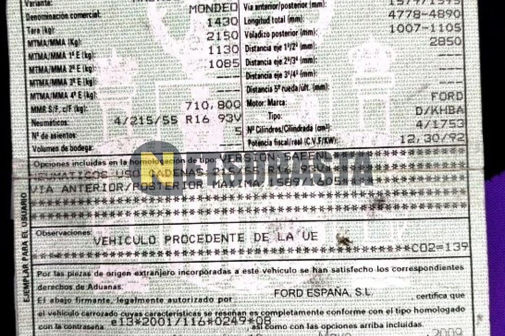 Ford Mondeo 1.8 TDCi 2009