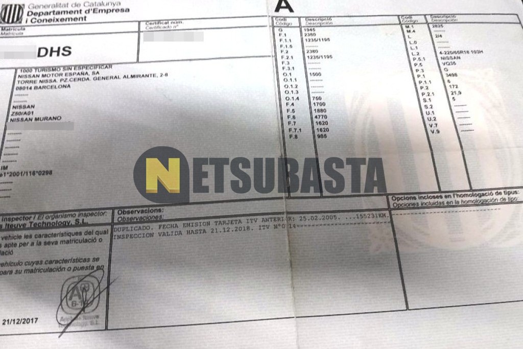 Nissan Murano 3.5 2005