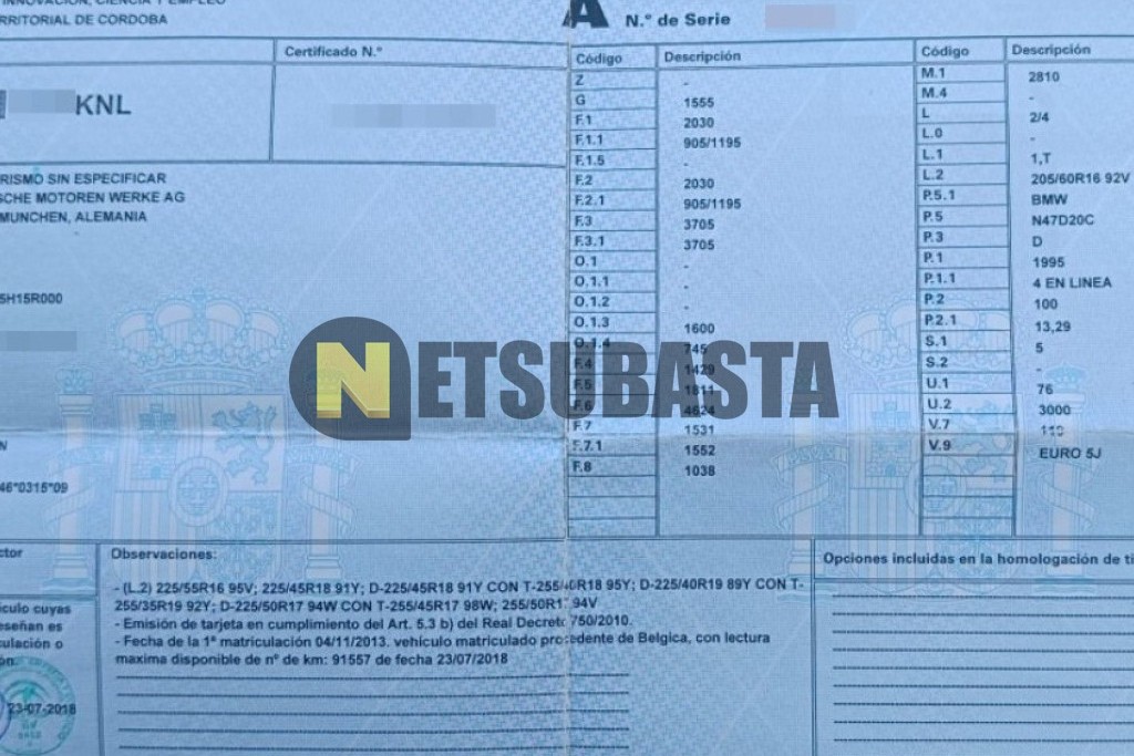 Bmw 318d Touring 2013