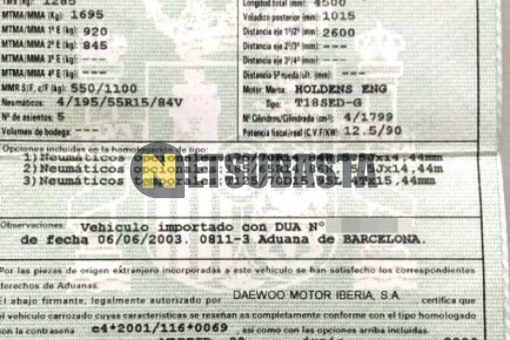 Daewoo Nubira 1.8 CDX 2003