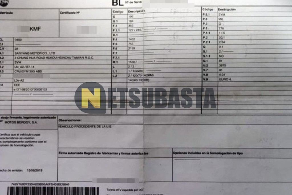 SYM CRUISYM 300I ABS 2018