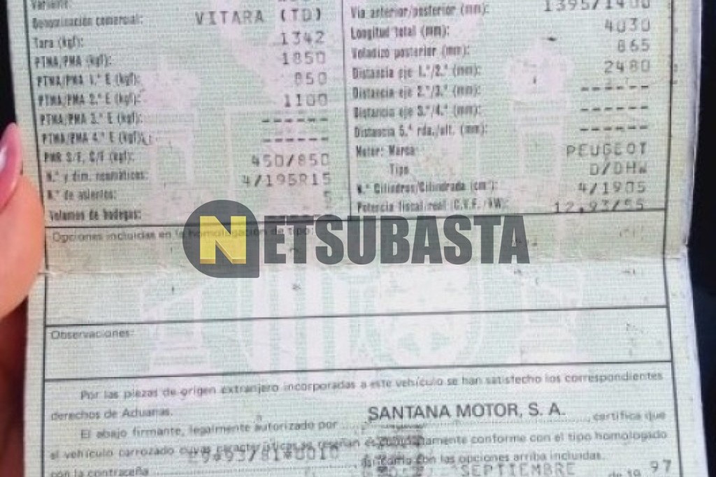 Suzuki Vitara 1.9 Turbodiesel 1997