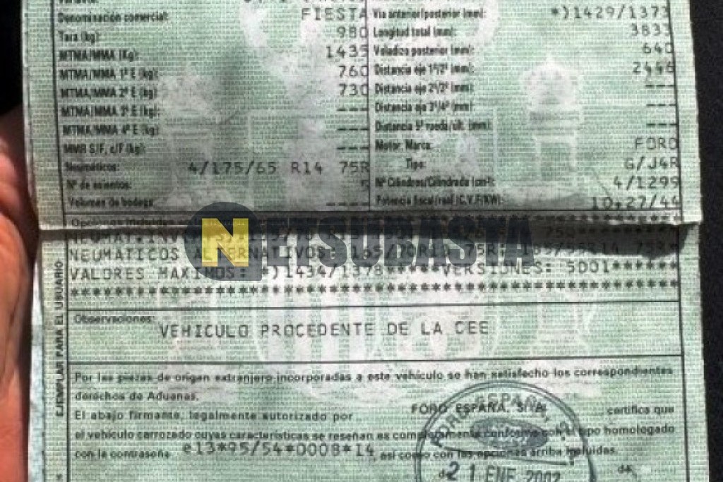 Ford Fiesta 1.3 EFI 2002