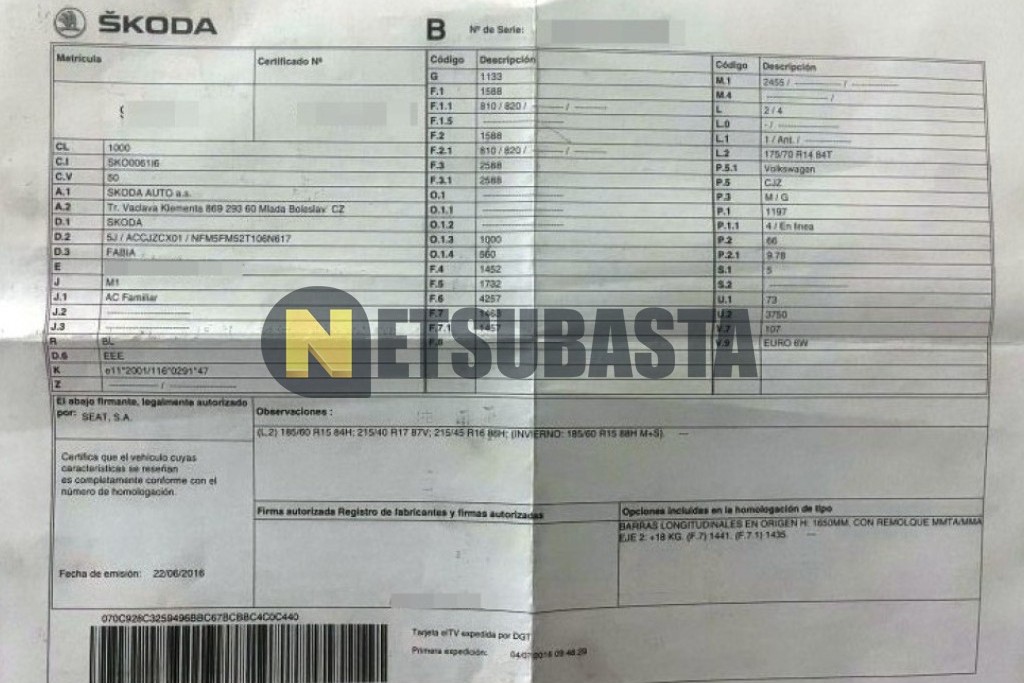 Skoda Fabia Combi 1.2 TSI 2016