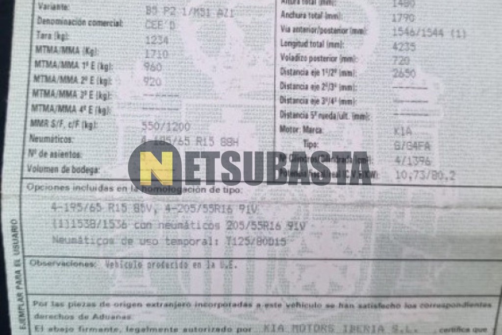 Kia ceed 1.4 CVVT 2007