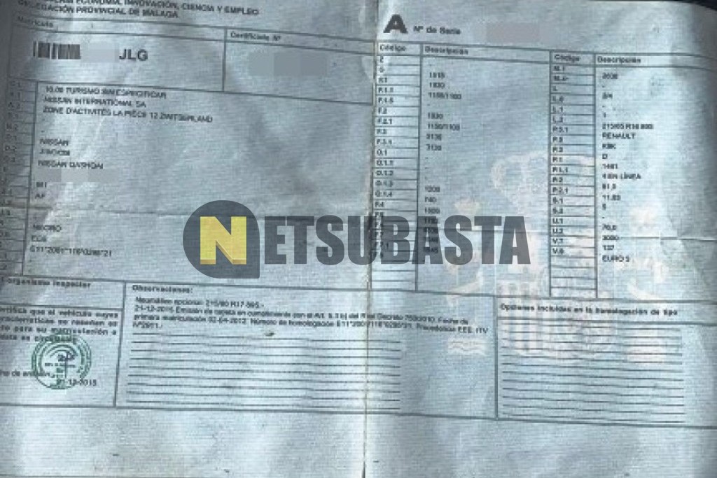 Nissan Qashqai 1.5 dCi 4x2 2012