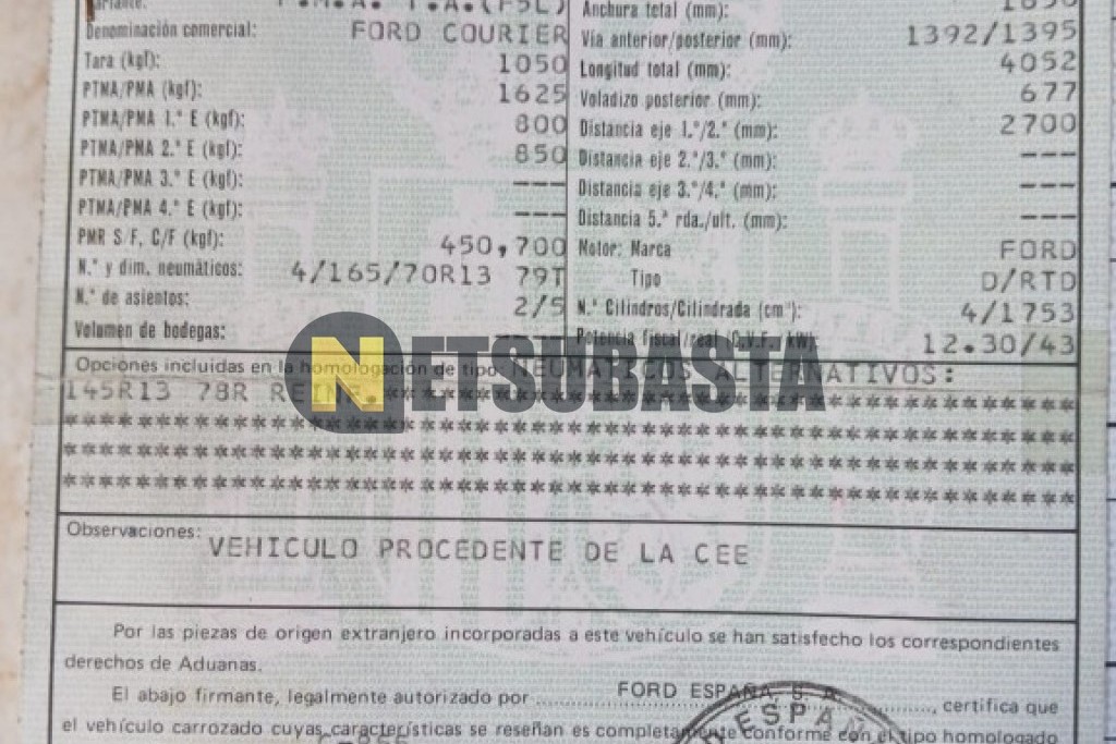 Ford Courier 1.8D 1995