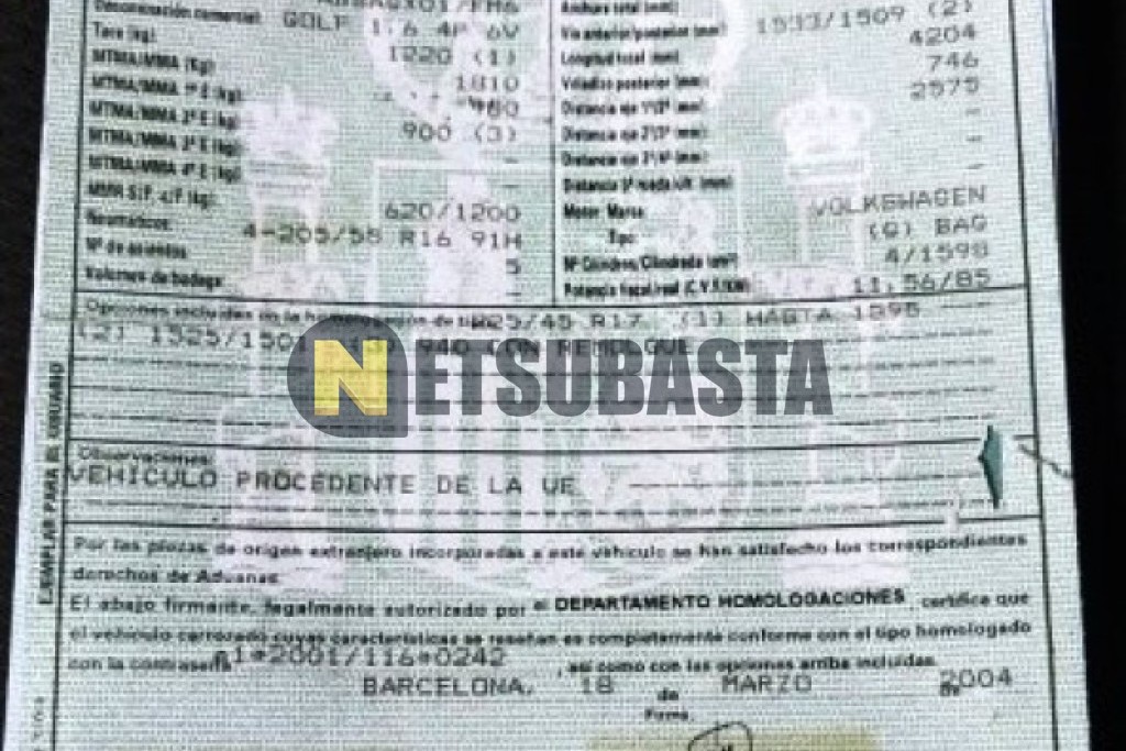 Volkswagen Golf 1.6 FSI 2004