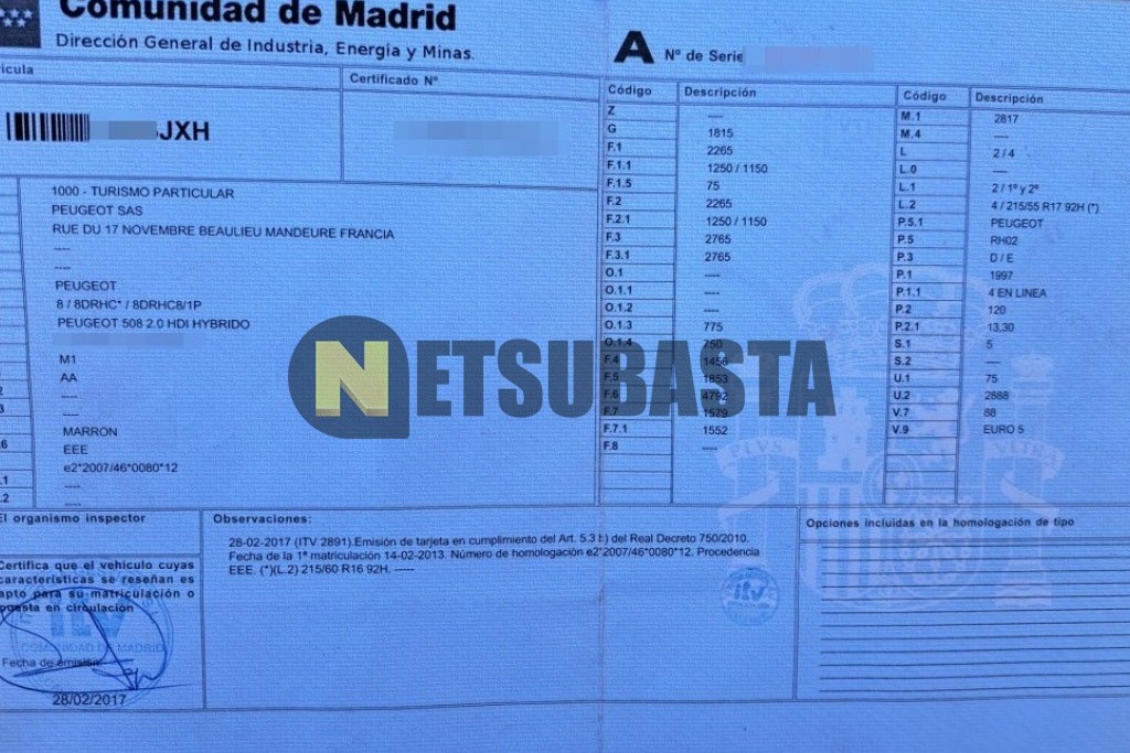 Peugeot 508 2.0 HDi HYbrid4 2013