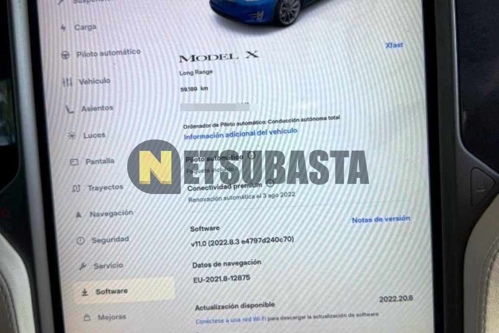 Tesla Model X Gran autonomía plus 2020