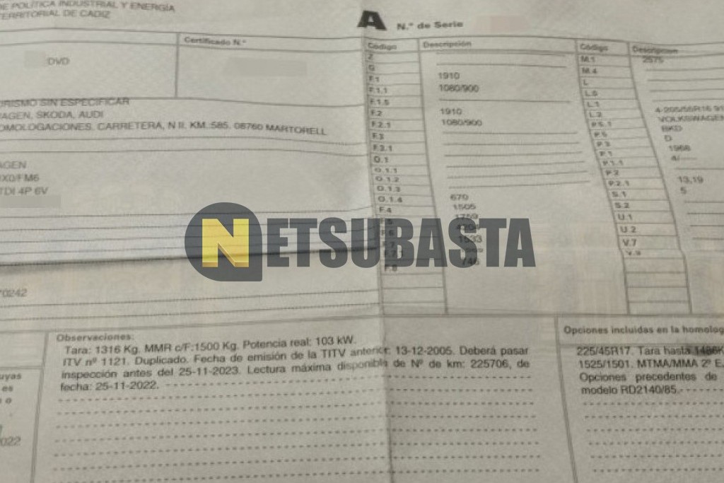 Volkswagen Golf 2.0 TDI 2006