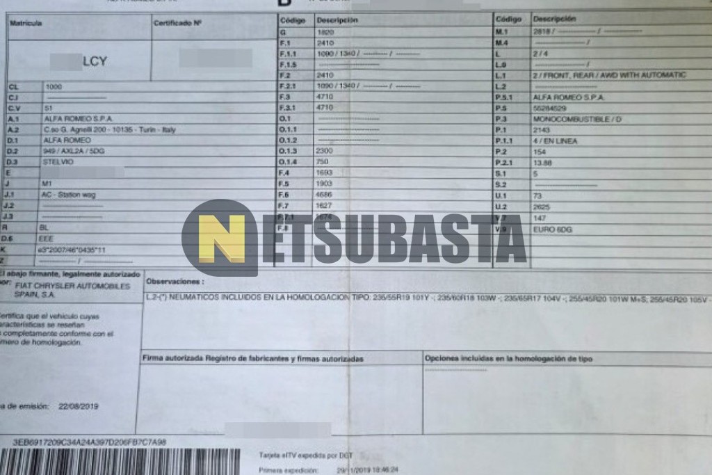 Alfa Romeo Stelvio 2.2 Diesel AT8 Q4 2019