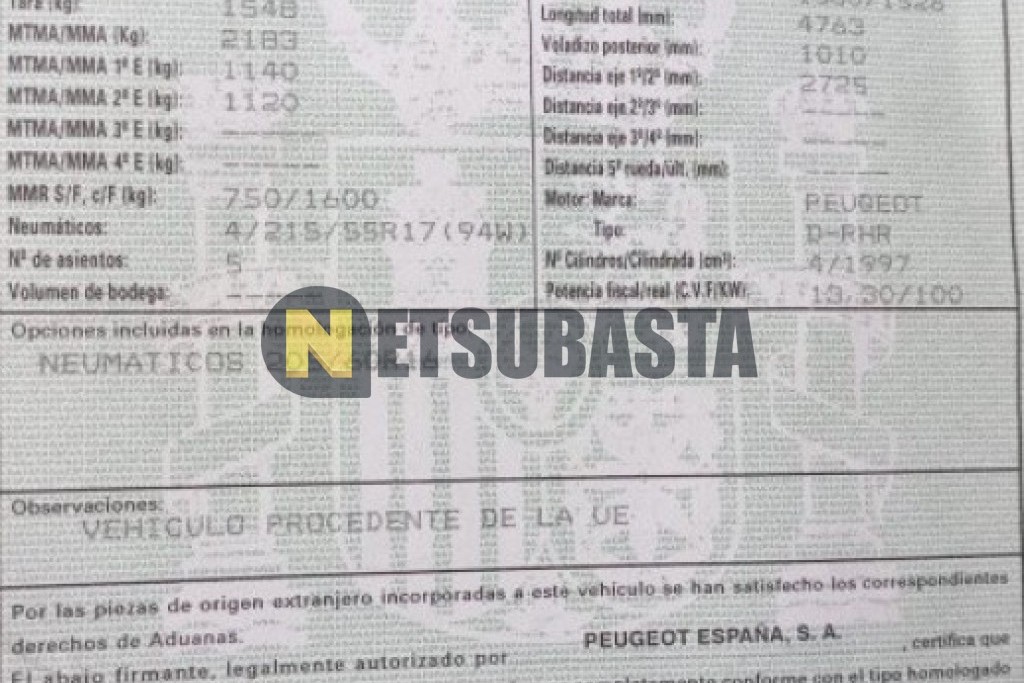 Peugeot 407 SW 2.0 HDi 2005