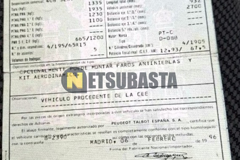 Peugeot 406 1.9 TD 1996