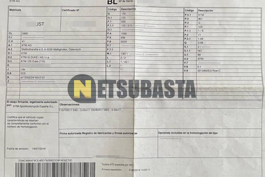 KTM 125 Duke ABS 2016