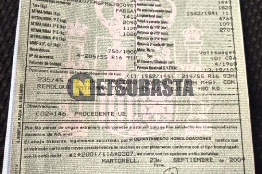 Volkswagen Passat 2.0 TDI 2009