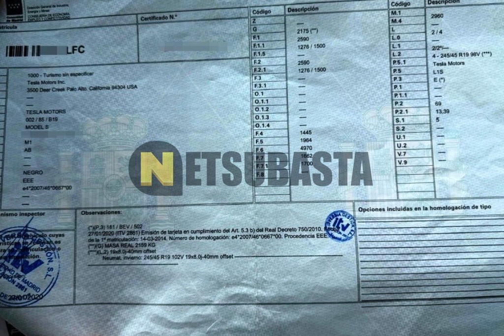 Tesla Model S 60 kWh 2014