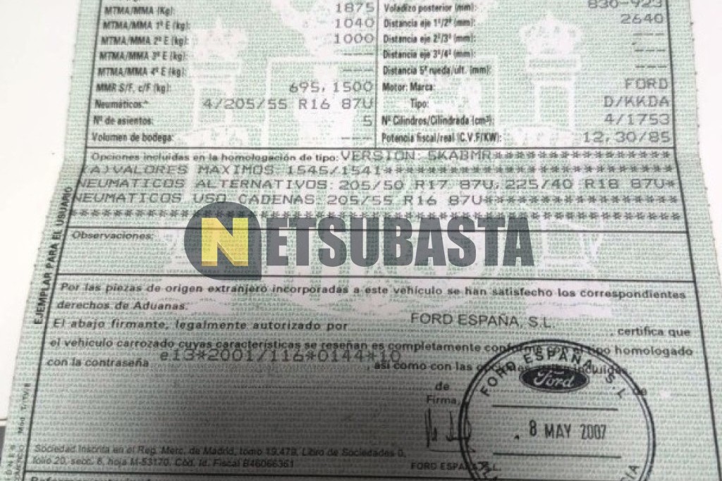 Ford Focus 1.8 TDCi 2007