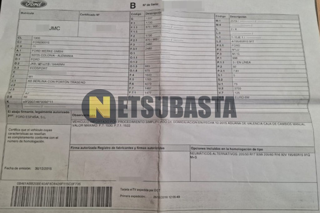 Ford EcoSport 1.0 EcoBoost 2016