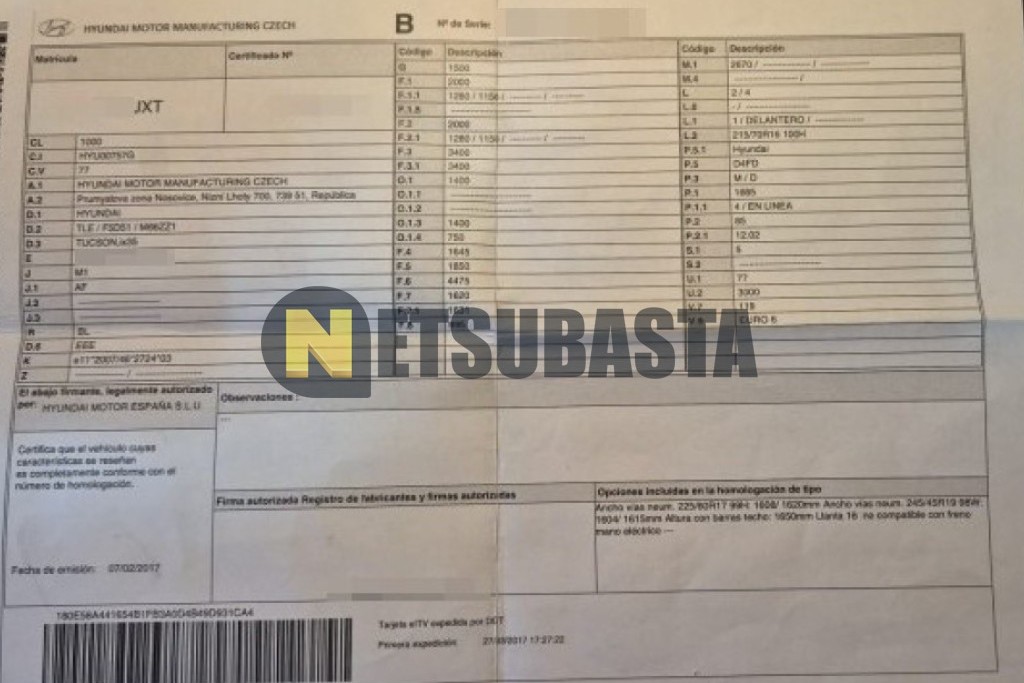 Hyundai Tucson 1.7 CRDi 4x2 2017