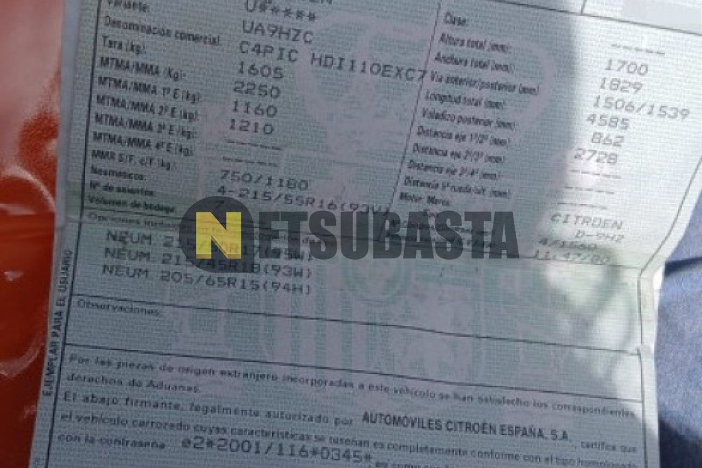 Citroën Grand C4 Picasso 1.6 HDi FAP 2007