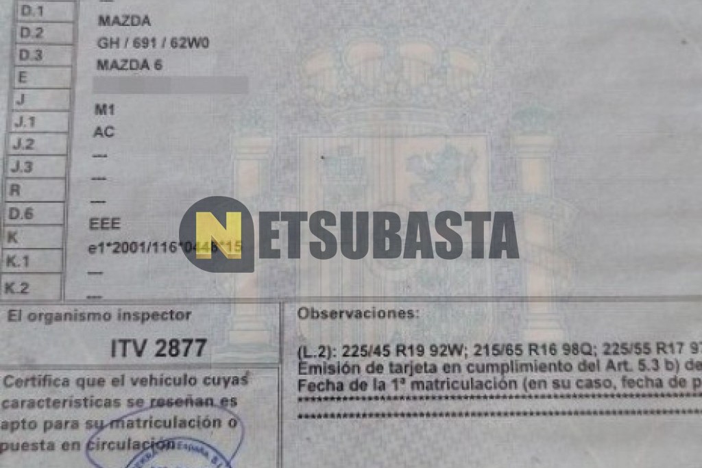 Mazda Mazda6 Wagon 2.2 SKYACTIV-D 2014