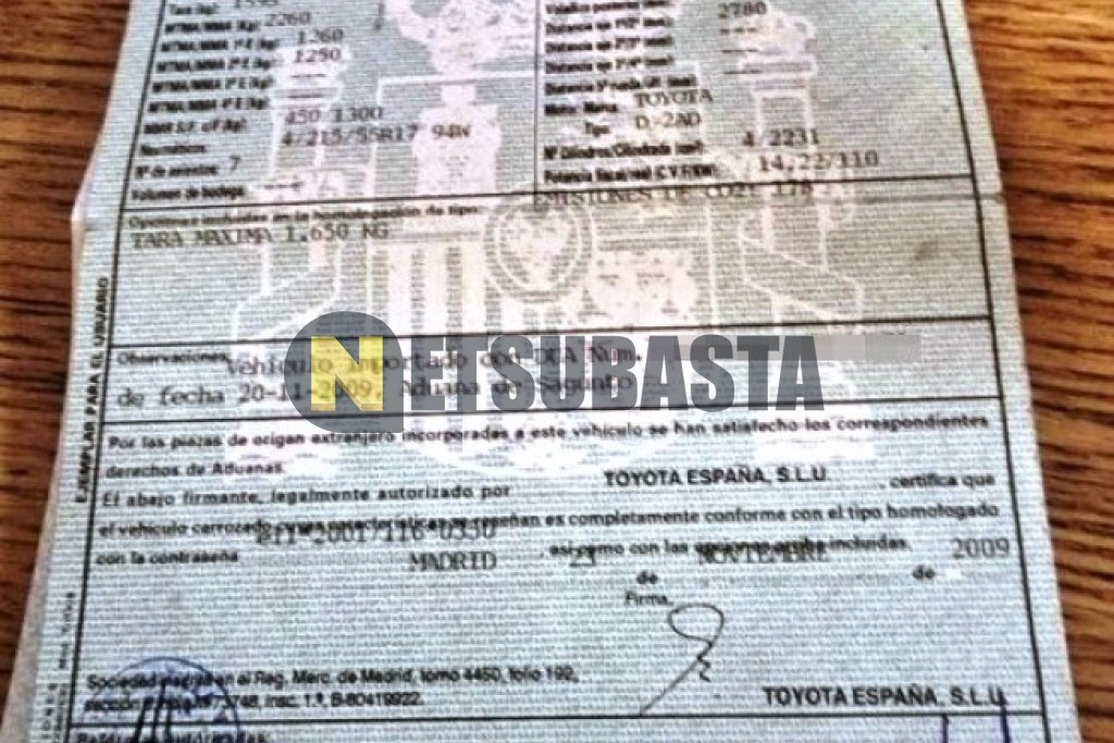 Toyota Verso 2.2 D-CAT AutoDrive S (7 plazas) 2009