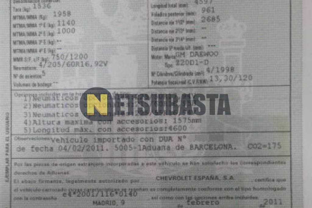 Chevrolet Cruze 2.0 VCDi Aut. 2011