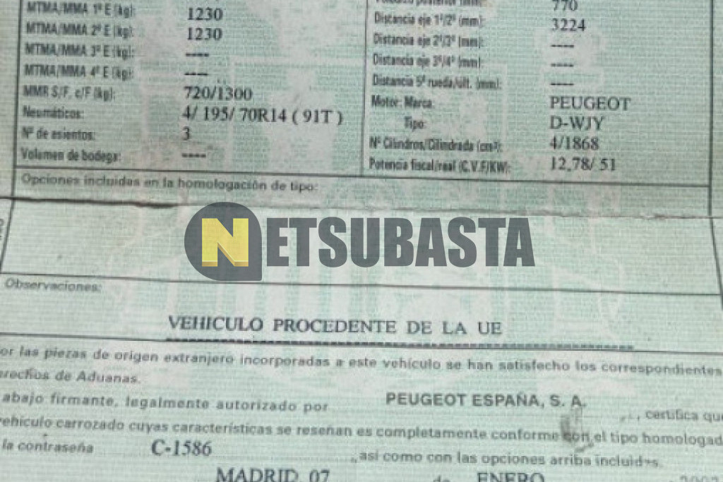 Peugeot Expert 1.9D 2003