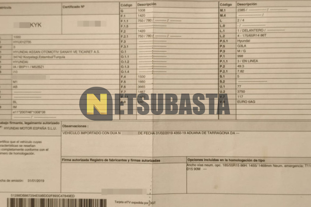 Hyundai i10 1.0 MPI 2019