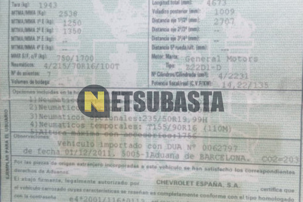 Chevrolet Captiva 2.2 VCDI AWD Aut. 2011