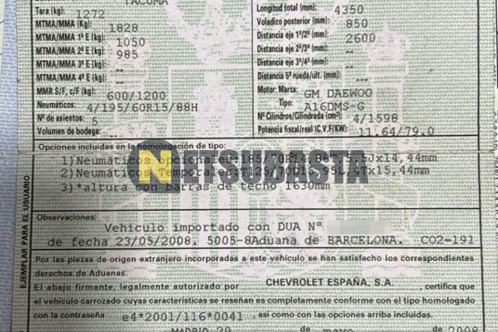 Chevrolet Tacuma 1.6 16v 2008