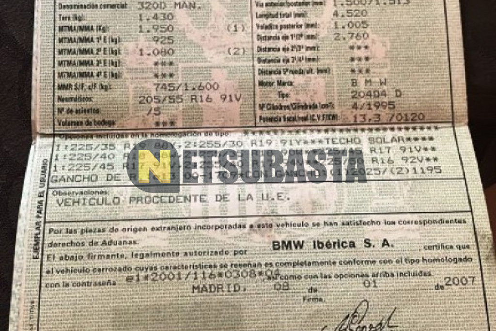 Bmw 320d 2007