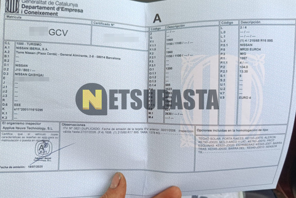 Nissan Qashqai 4x2 2.0 CVT 2008