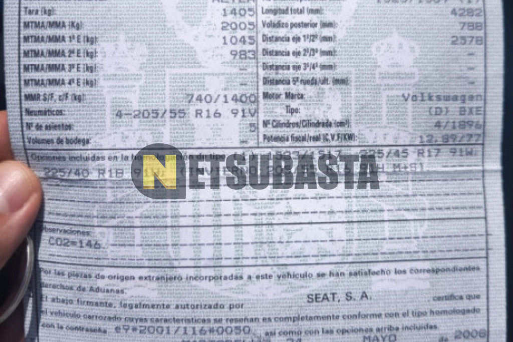 Seat Altea 1.9 TDI 2008