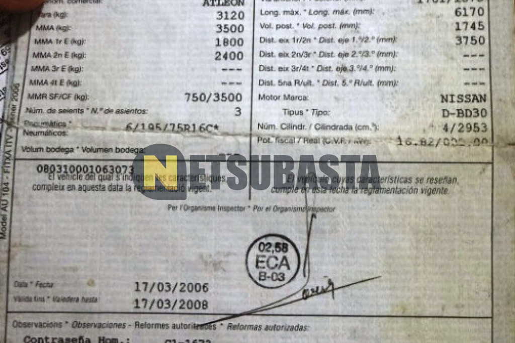 Nissan Atleon 35.13 2004
