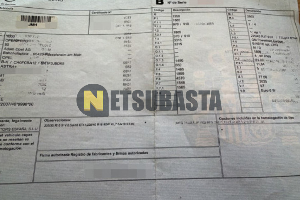 Opel Astra 1.6 CDTi 2016