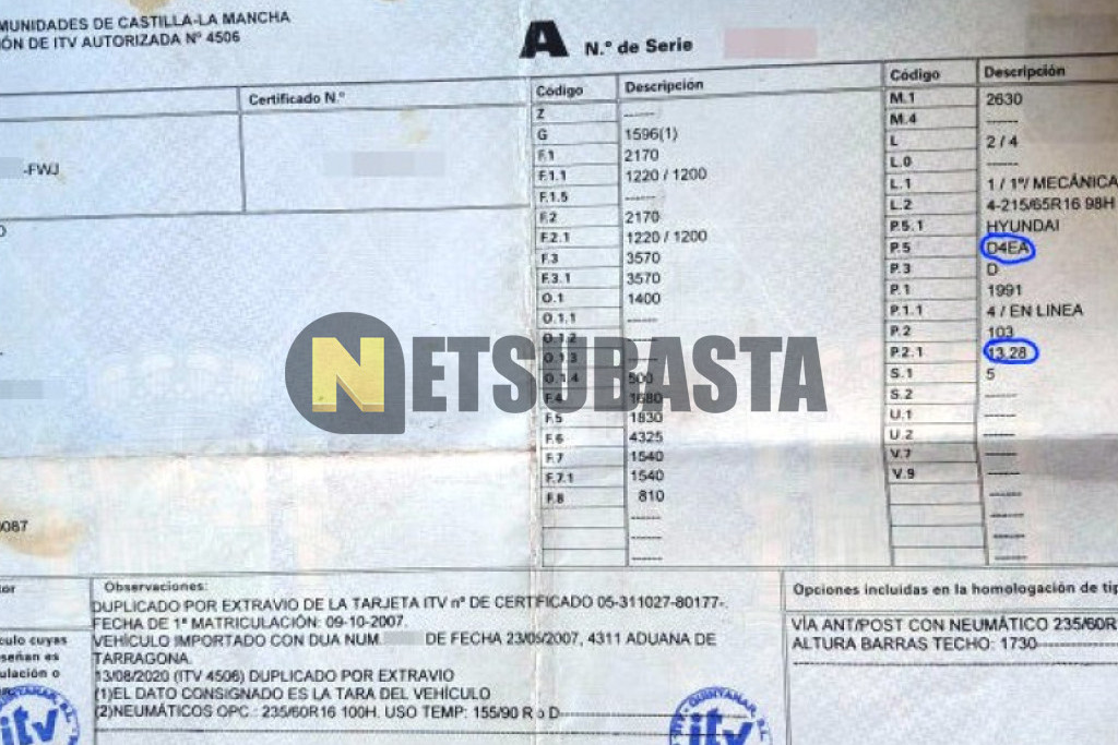 Hyundai Tucson 2.0 CRDi 4x2 2007