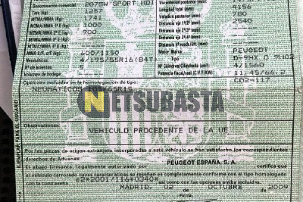 Peugeot 207 SW 1.6 HDI 2009