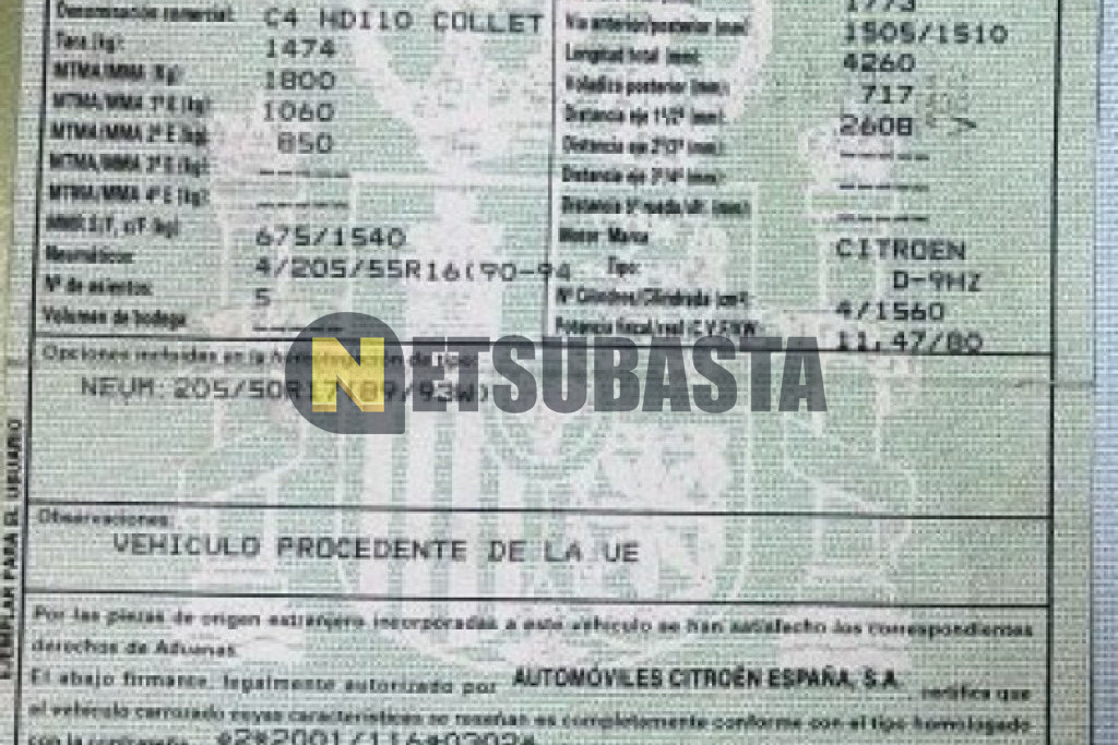 Citroën C4 1.6 HDi FAP CMP 2007